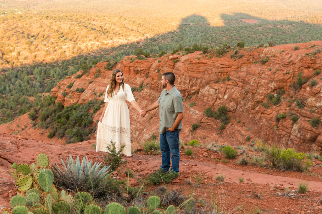 A stunning Sedona anniversary portrait session for Bethany and Nick at Cathedral Rock.