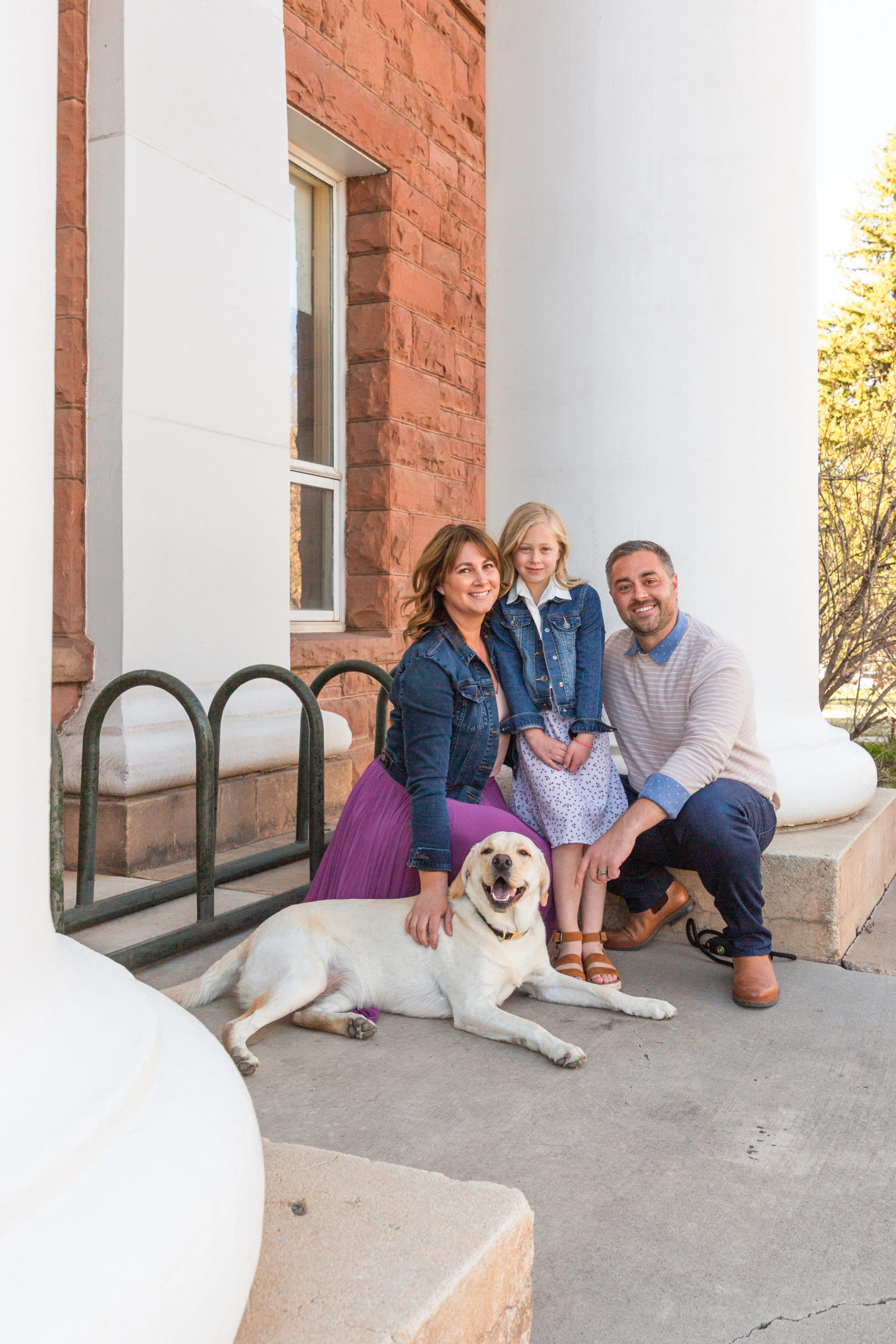 Marmor family portrait session with Bayley Jordan at NAU in Flagstaff, Arizona