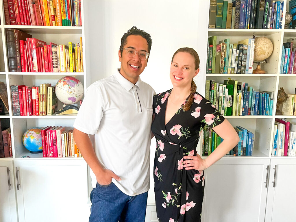 Bayley of Bayley Jordan Photography in Flagstaff, Arizona with Jose Acevedo, host of the Finding Arizona Podcast after an interview featuring the business