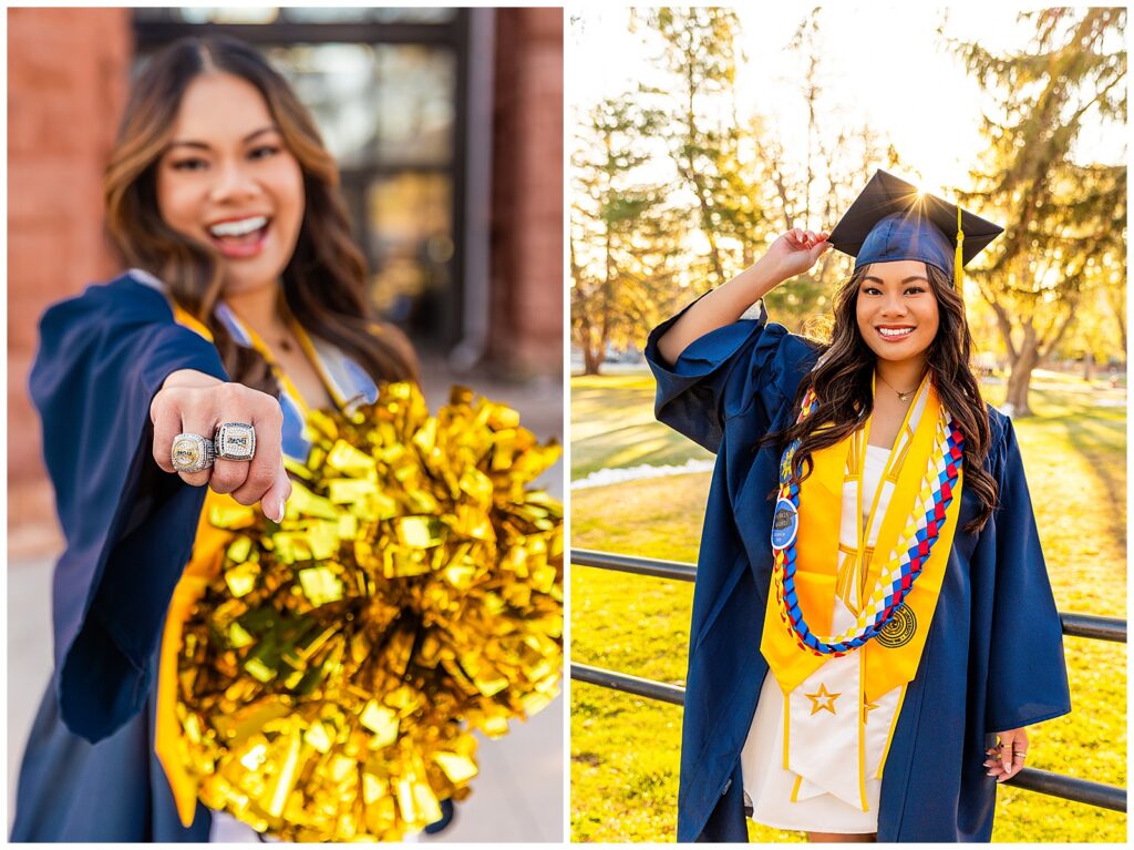 NAU Dance Team Captain Patricia scheduled a sunrise portrait session to celebrate with Bayley Jordan