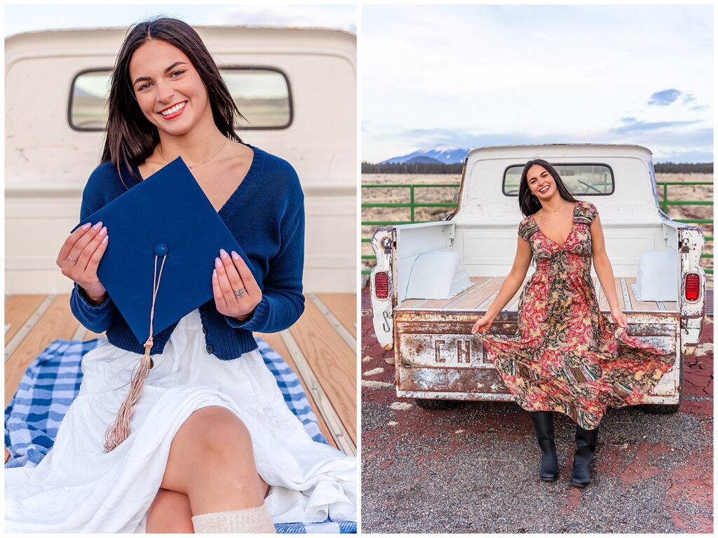 NAU Graduation Mini Portrait Session with Josie at sunset - Bayley Jordan Photography